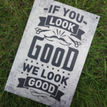 Aluminium wandbord if you look good