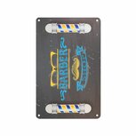 Wanddecoratie bord Barberpole