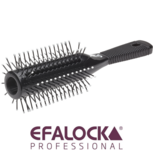 Efalock Professional - Ronde borstel - F&ouml;hnborstel - Tunnel vent - Zwart