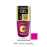 Cherry metallic nagellak  - Delia Cosmetics nr. 108
