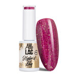 AlleLac Gellak Nr 93 - Semi-Transparant Roze met Goud en Glitter