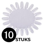 Nagelwiel 10 stuks - Transparant met 20 Tips