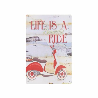 Vespa decoratie bord