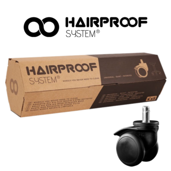 haarvrije wielen voor kappers van hairproof system