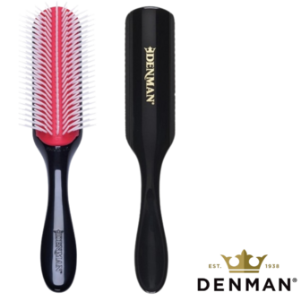 denman d4 borstel in de kleur rood.