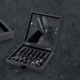 Aristocut Professionele Scharenkoffer - Lederlook (7 Scharen)