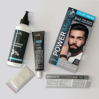 Joanna - Haarverf 3in1 - Voor haar, baard en snor - 60gr