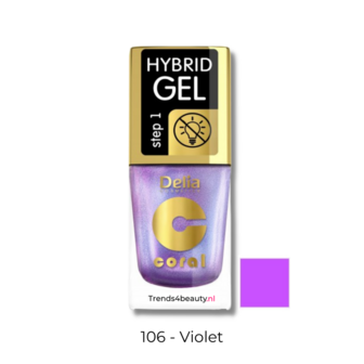 Hybrid gel nagellak zonder lamp 106 Violet.