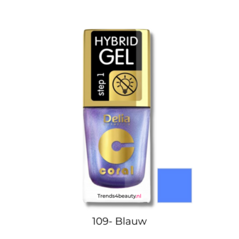 Hybrid gel nagellak zonder lamp 109 Blauw.