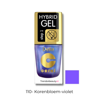 Hybrid gel nagellak zonder lamp 110 Korenbloem Violet.