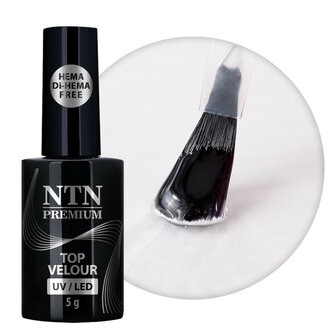 top coat voor hybride gellak in matte velours uitvoering.