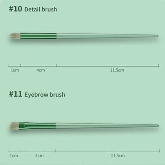 Ecarla - Make up kwastenset - 13 delig - Brons