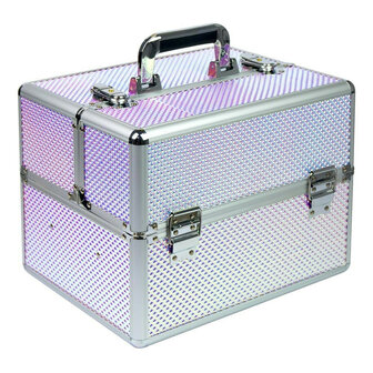 Luxe nagelkoffer - beautycase - regenboog effect