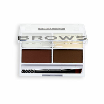 Makeup Revolution - Wenkbrauw palette donkerbruin