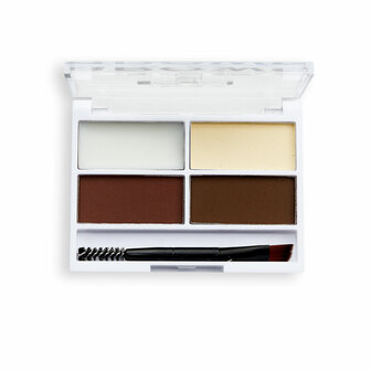 makeup revolution wenkbrauw poeder palette donkerbruin