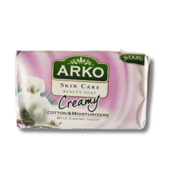 Arko creamy beauty soap cotton, blok zeep katoen.