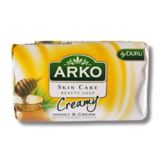 Arko skin care beauty soap honey en cream.