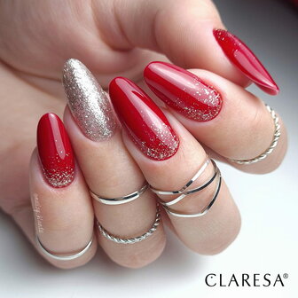 Claresa rood 419 voorbeeld op nagels