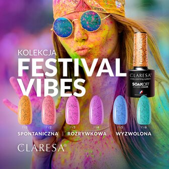 Claresa festival vibes kleurenpallet