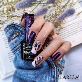 claresa galaxy purple voorbeeld op nagels