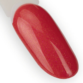 gellak rood met glitter op nageltip