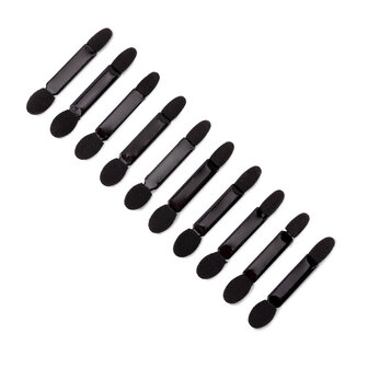 10 zwarte applicators voor nail art.