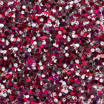 paarse en zilveren glitters voor nail art