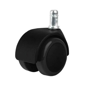 tabouret en zadelkruk wieltje in de kleur zwart