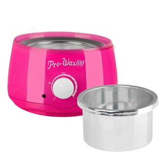 roze waxverwarmer voor blikken hars