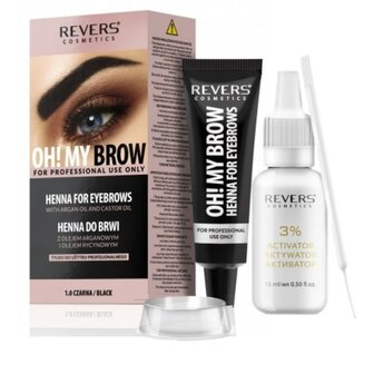 Revers OH! MY BROW Henna wenkbrauwverf zwart