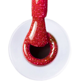 Flesje AlleLac Gellak Framboos met flash glitter effect