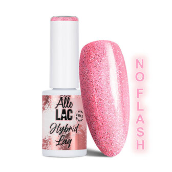 Flesje AlleLac Flash Glitter Gellak met Flash uit.