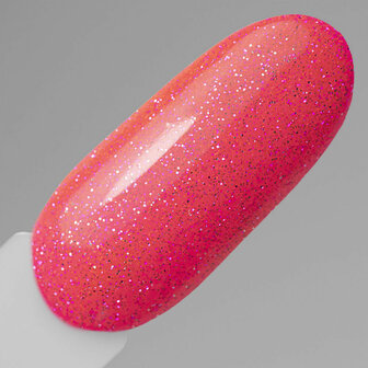 Roze gellak met glitters voor verjaardagen en bruiloften.