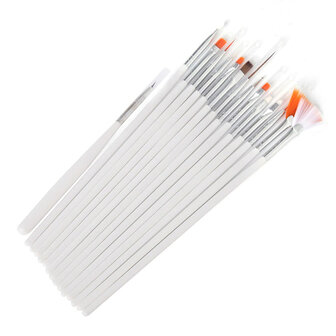 Nail art penselen set 15-delig