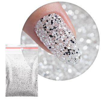 GNB-Lab Princess Nails zilver en wit nr. 1 &ndash; Nail art 20g