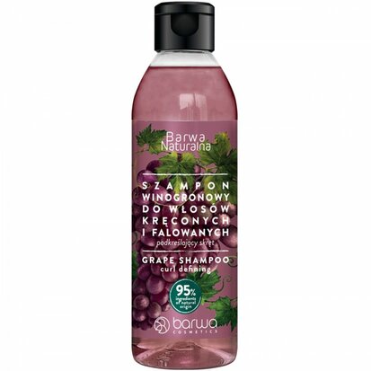 Natuurlijke shampoo van druiven voor krullend haar.
