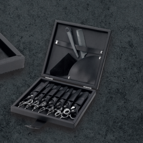 Aristocut Professionele Scharenkoffer - Lederlook (7 Scharen)