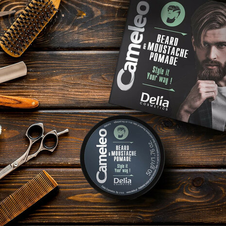 Delia cosmetics - Cameleo Men - baard en snor pomade - 50gr