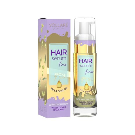 Haarserum voor dun haar met vitamine e en olijfolie.