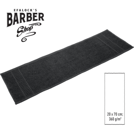 kompresdoeken voor kapper en barber van efalock professional in de kleur zwart.