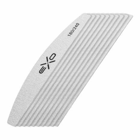 EXO Halve maan vijl - grit 180/240 - 10 stuks - dunne vijl