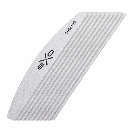 EXO Halve maan vijl - grit 100/180 - 10 stuks - dunne vijl