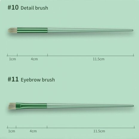 Ecarla - Make up kwastenset - 13 delig - Brons