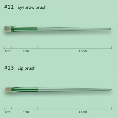 Ecarla - Make up kwastenset - 13 delig - Brons
