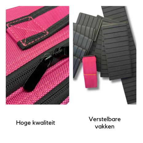 hoge kwaliteit en verstelbare vakken cosmetica koffer