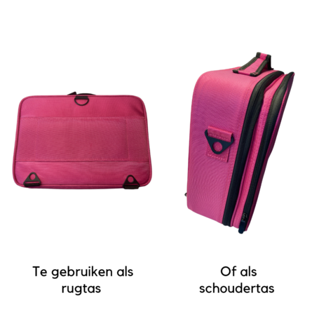 Te gebruiken als rugtas en schoudertas.