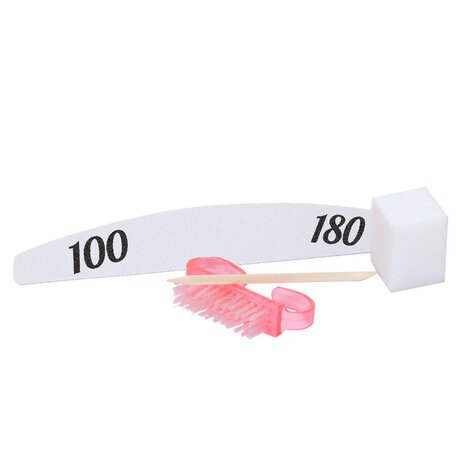 Manicure en Pedicure Set Safe Package – 4-delige disposable set (MollyLac)
