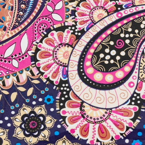 details en kleuren nagel transfer folie retro paisley nr13
