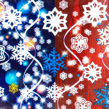 kerst nagel transfer folie kleuren detail.