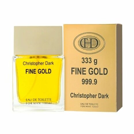 Fine Gold eau de toilette 100ml voor mannen van Christopher Dark.